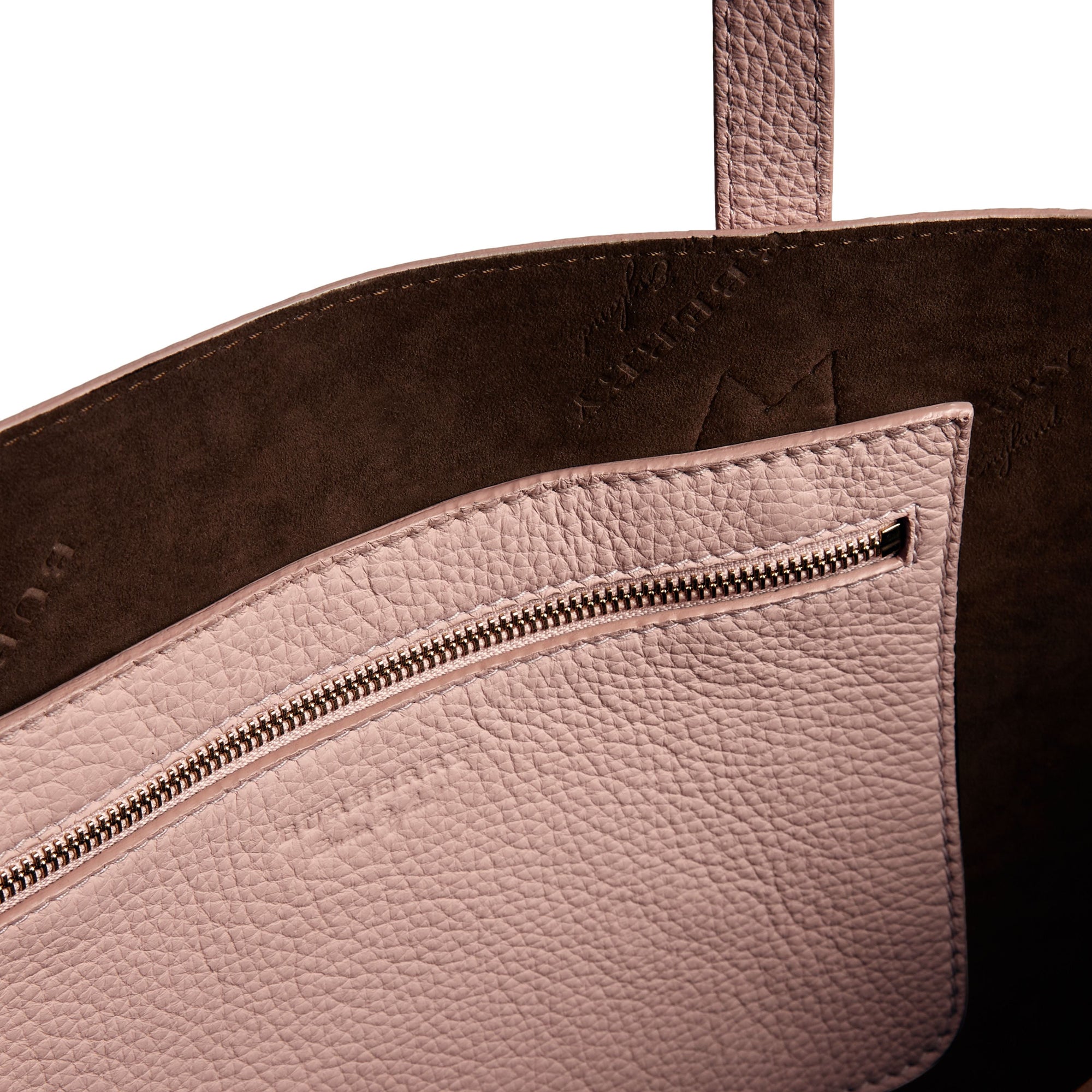 Sac tote en cuir estampé - Pale Ash Rose