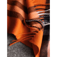 Écharpe en cachemire à motif check classique - Clementine