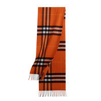 Écharpe en cachemire à motif check classique - Clementine