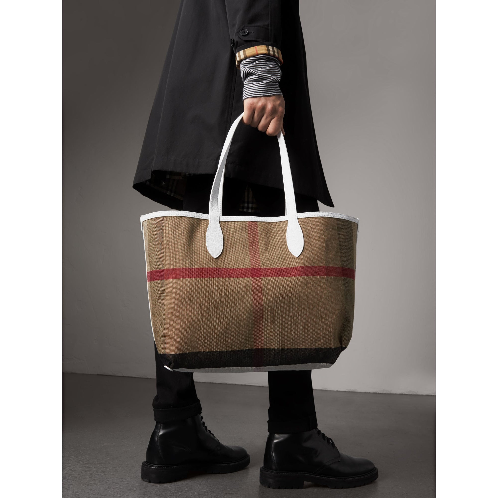 Sac tote Doodle moyen réversible - Pink