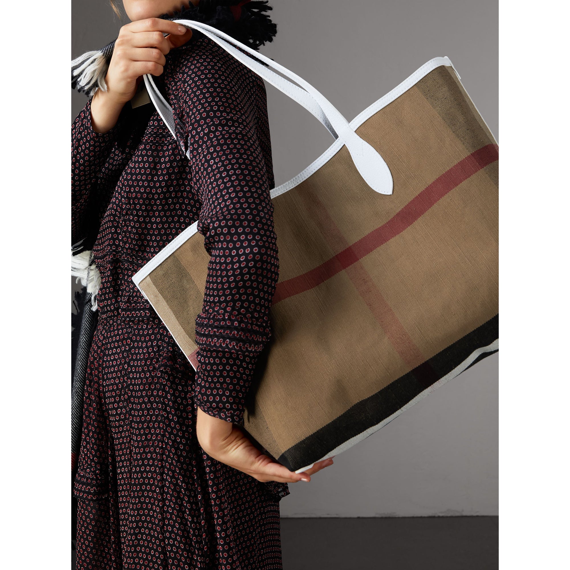Sac tote Doodle moyen réversible - Pink