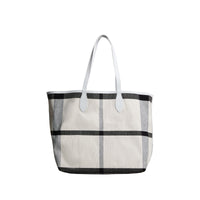 Grand sac tote Doodle réversible - White