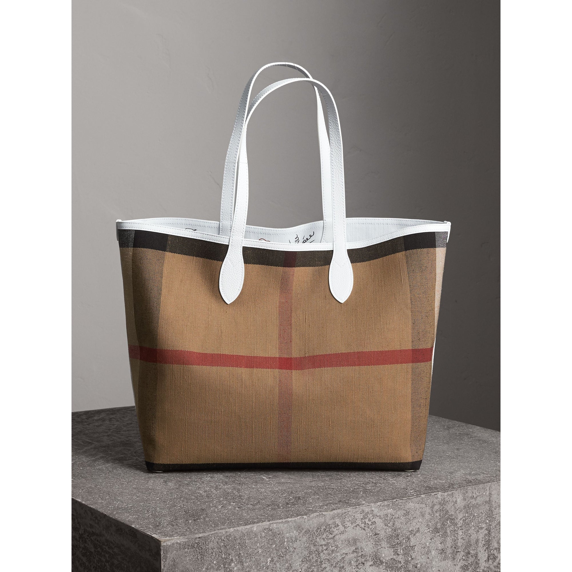 Grand sac tote Doodle réversible - Pink