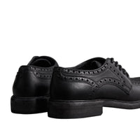 Chaussures asymétriques en cuir texturé - Black