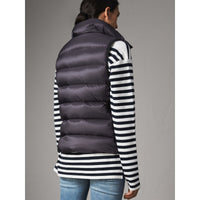 Veste sans manches rembourrée en duvet - Blue Black