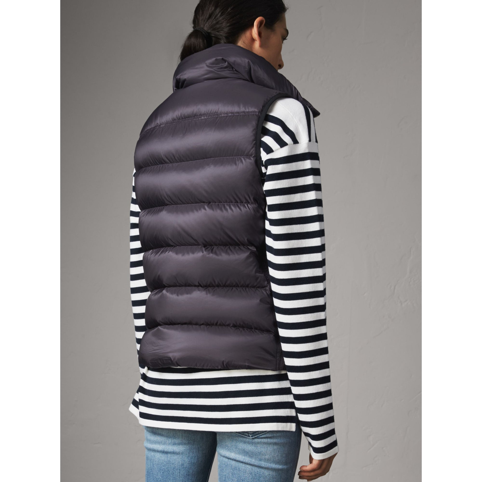 Veste sans manches rembourrée en duvet - Blue Black