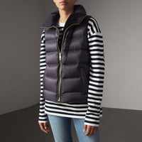 Veste sans manches rembourrée en duvet - Blue Black