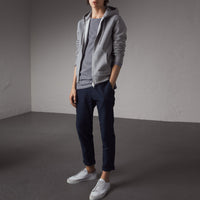 Gilet à capuche motif Pallas Helmet en jersey - Grey Melange