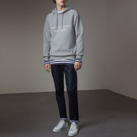 Sweat-shirt brodé à capuche - Grey Melange