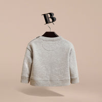 Sweat-shirt en coton avec motif Birds of a Feather - Grey Melange