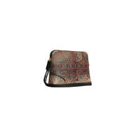 Grande pochette en toile enduite à motif check et imprimé Doodle - Classic Check & Black