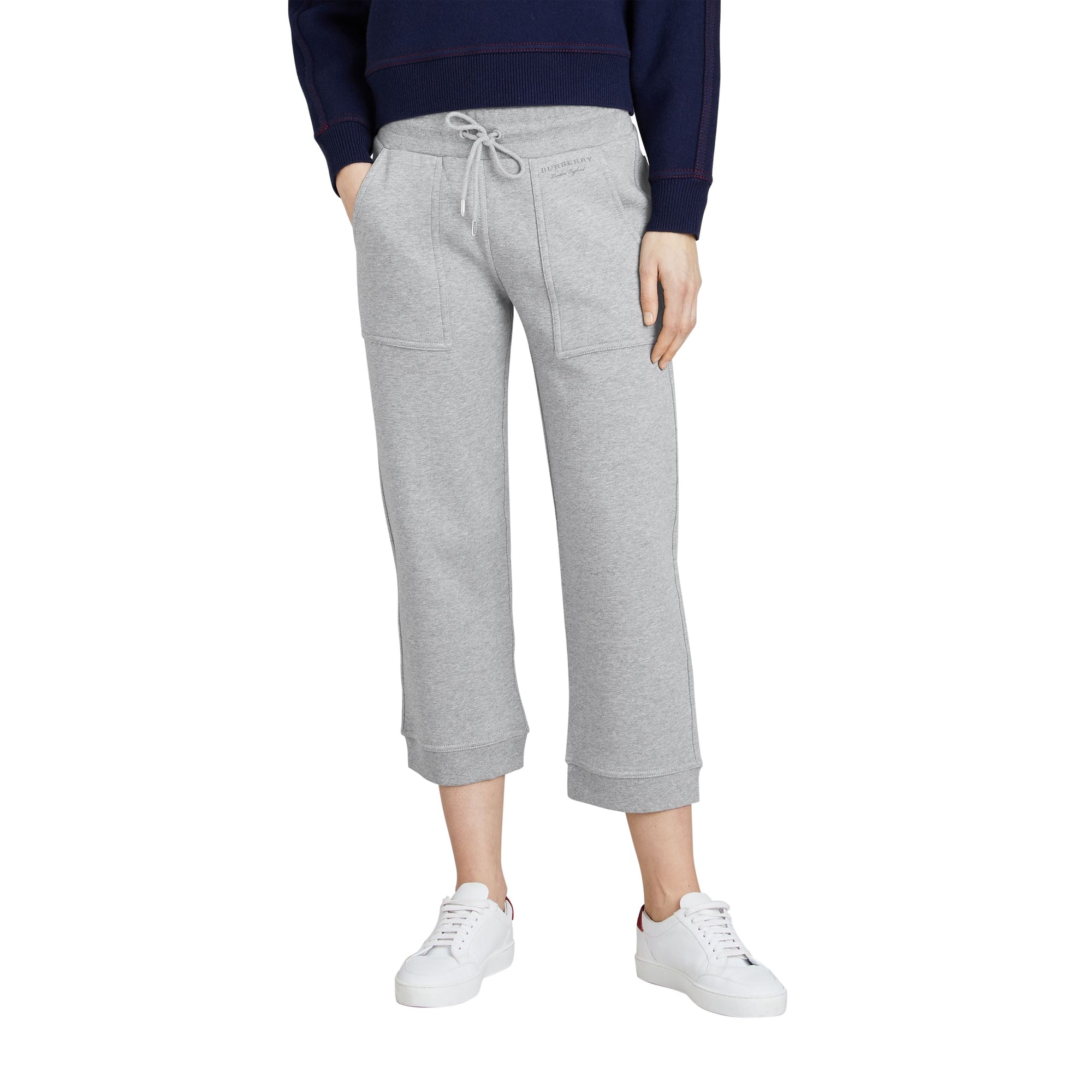 Pantalon de survêtement 7/8 en jersey - Pale Grey Melange