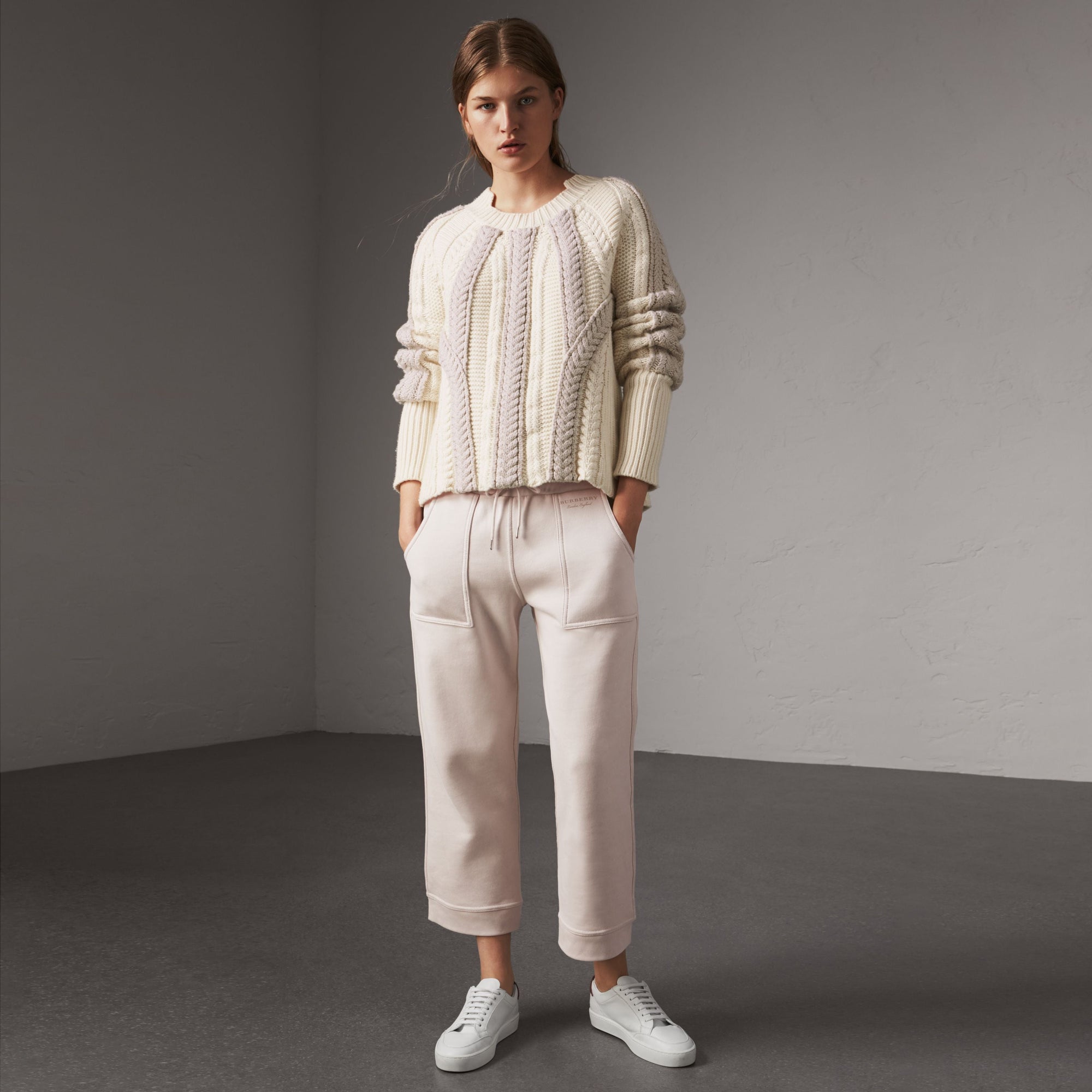 Pantalon de survêtement 7/8 en jersey - Winter White