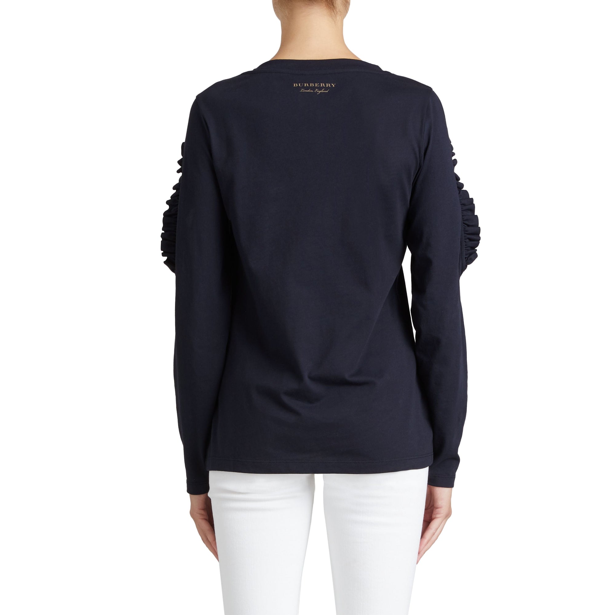 Haut en coton à volants - True Navy