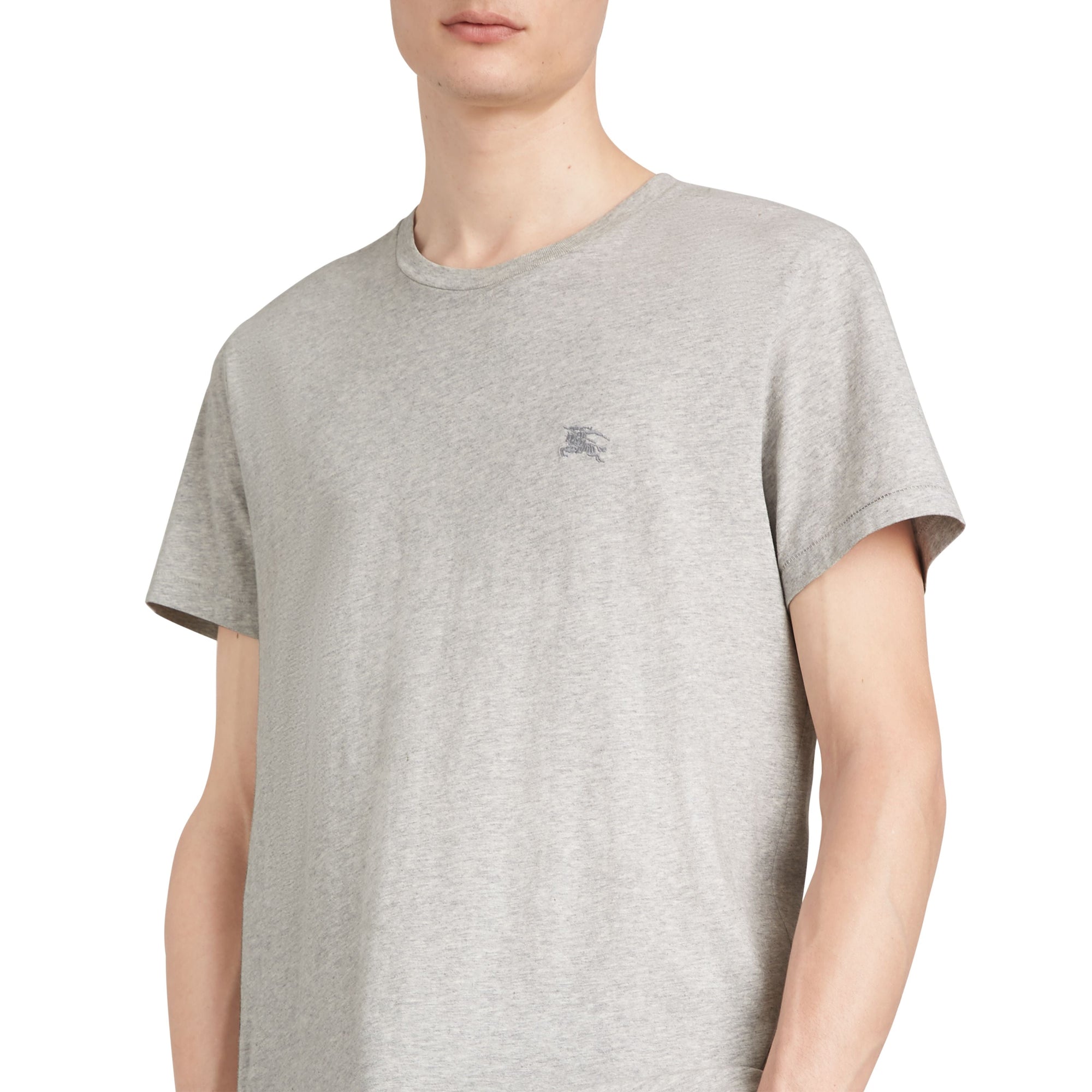 T-shirt en jersey de coton - Pale Grey Melange