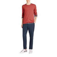 Haut en jersey à motif dévoré - Bright Red Melange