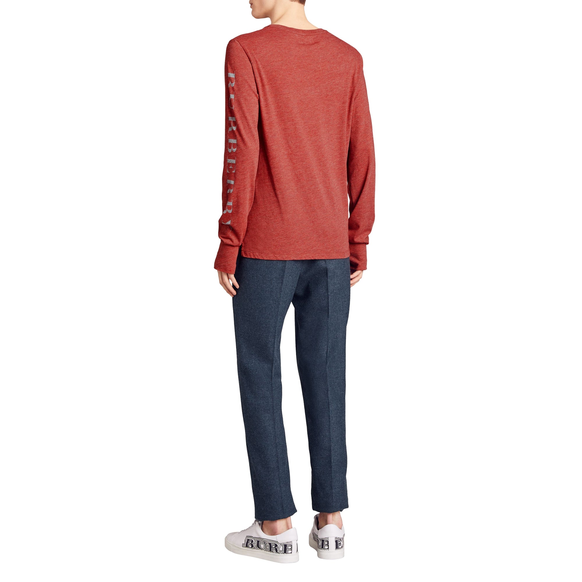 Haut en jersey à motif dévoré - Bright Red Melange