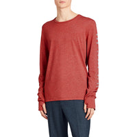 Haut en jersey à motif dévoré - Bright Red Melange