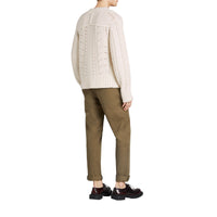 Pantalon chino en sergé de coton - Olive Green
