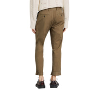 Pantalon chino en sergé de coton - Olive Green