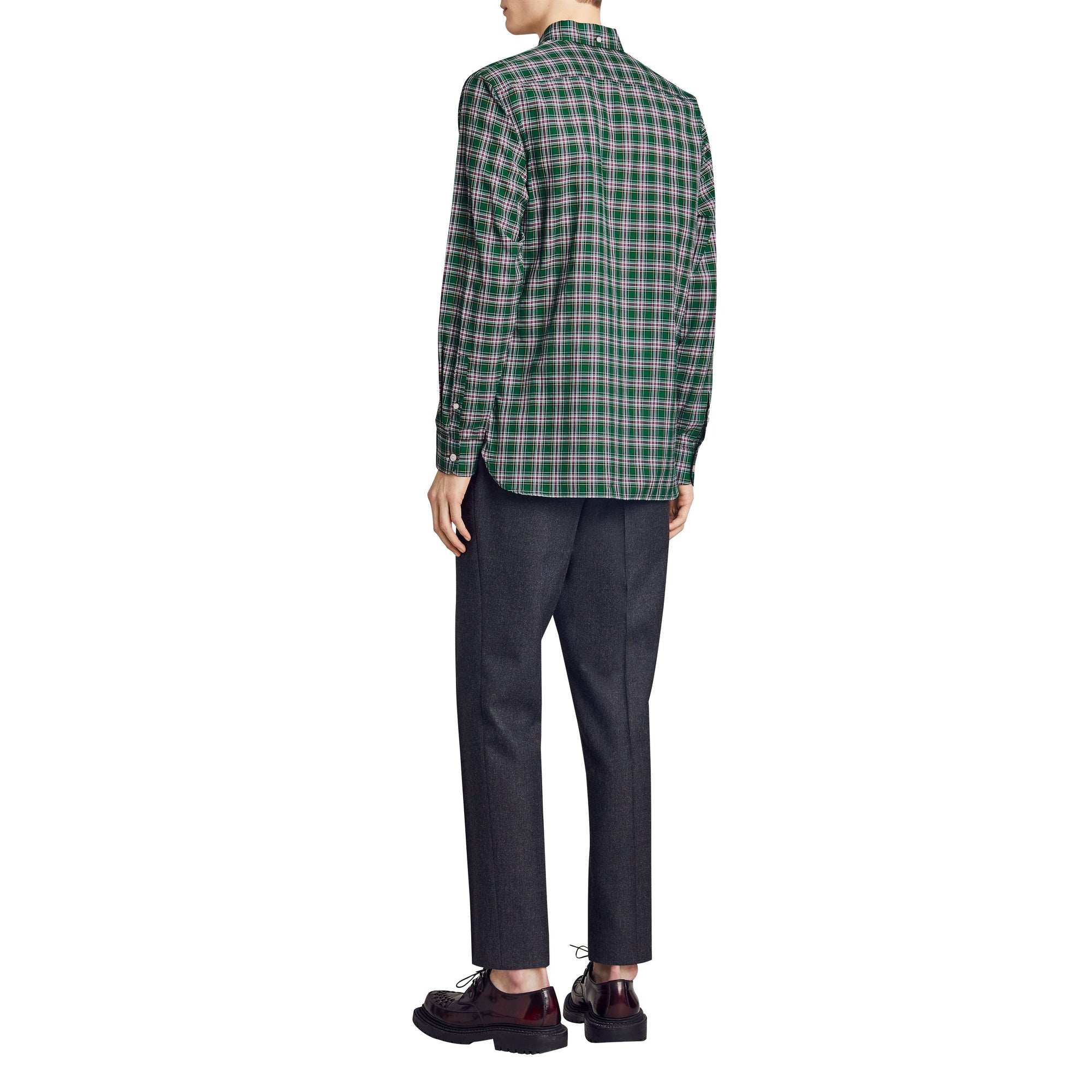 Chemise Oxford en coton tartan - Pine Green