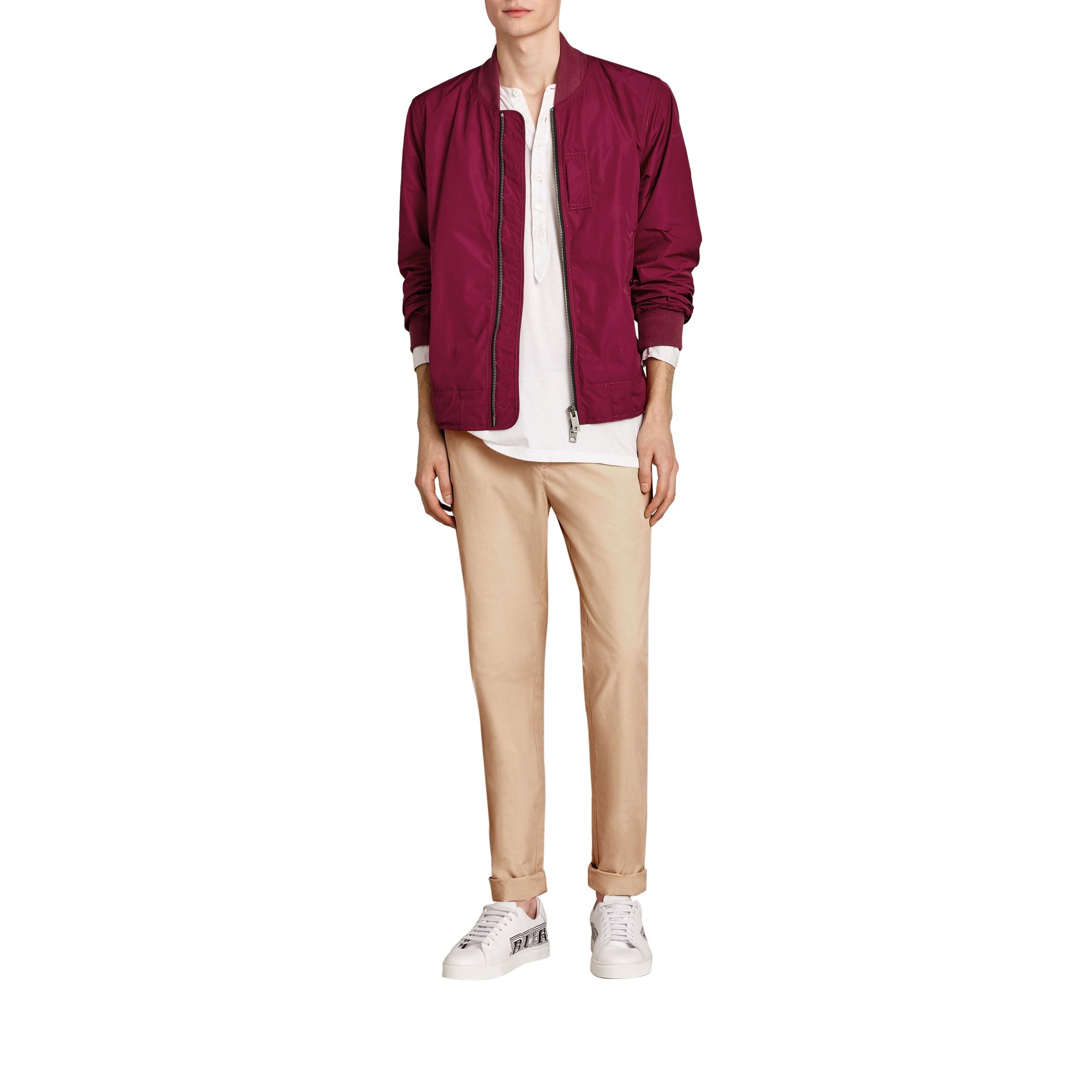 Bomber en taffetas à mémoire de forme - Fritillary Pink