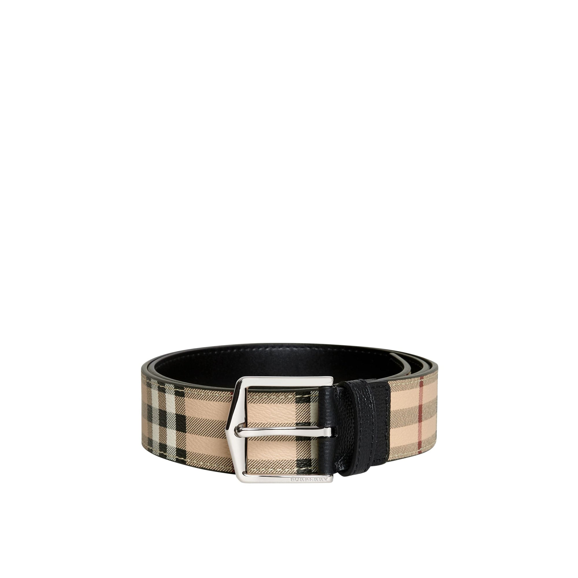Ceinture à motif Haymarket check - Black