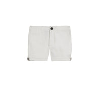 Short chino en sergé de coton - White