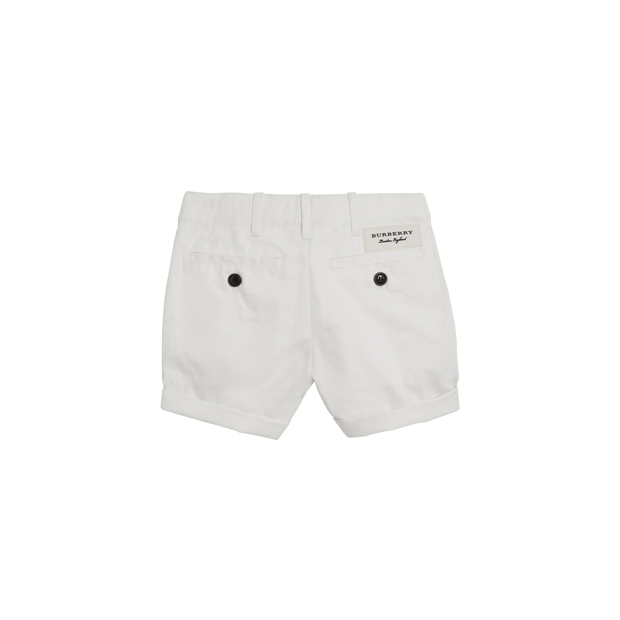 Short chino en sergé de coton - White