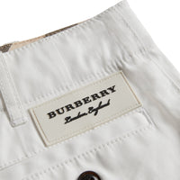Short chino en sergé de coton - White