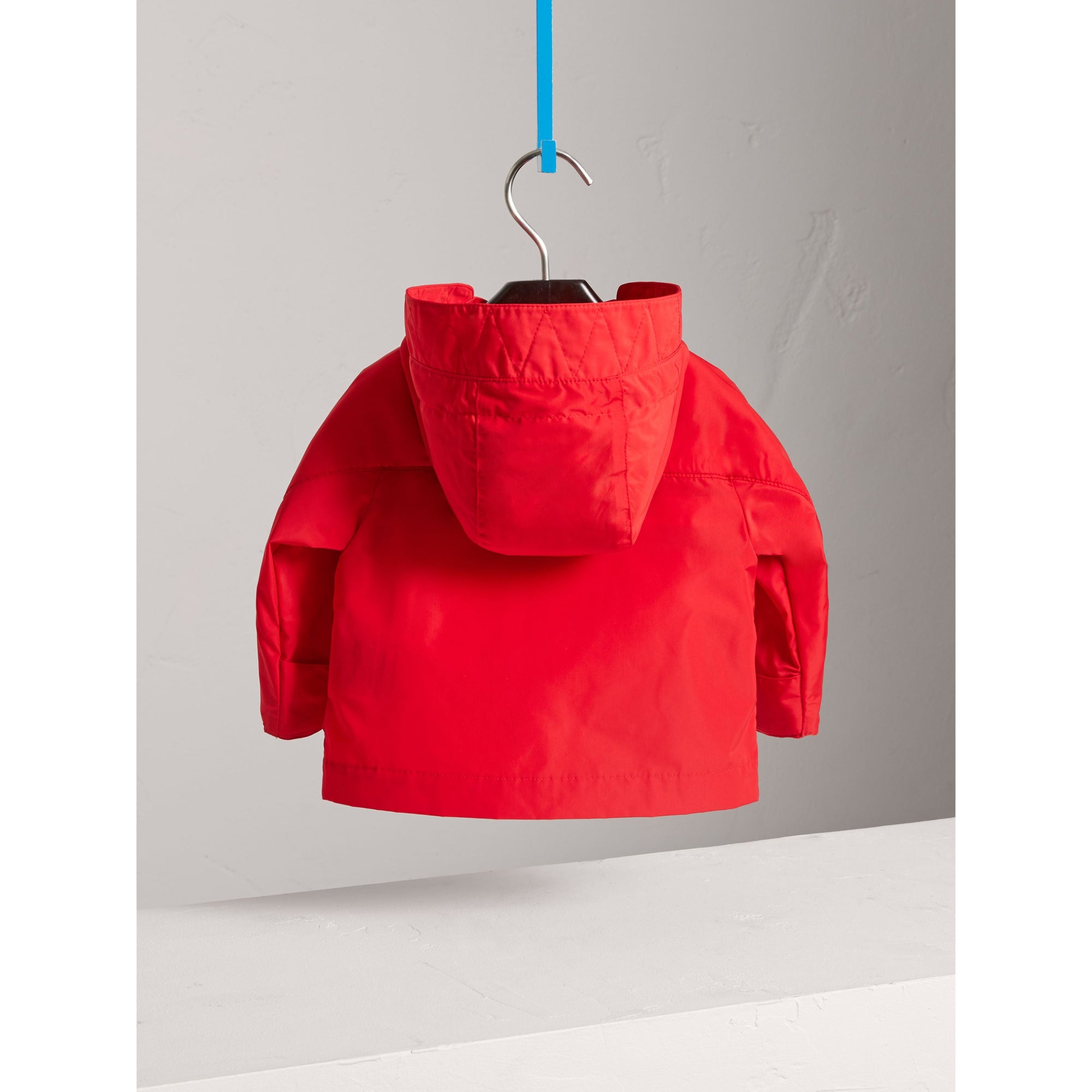 Veste à capuche en taffetas à mémoire de forme - Bright Orange Red