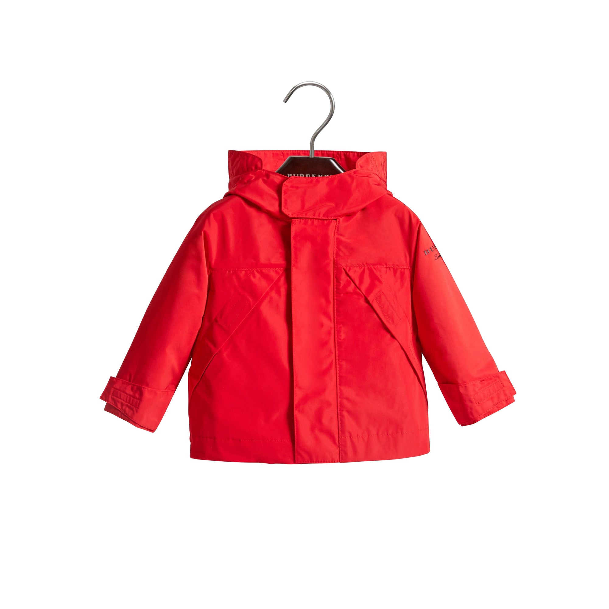 Veste à capuche en taffetas à mémoire de forme - Bright Orange Red