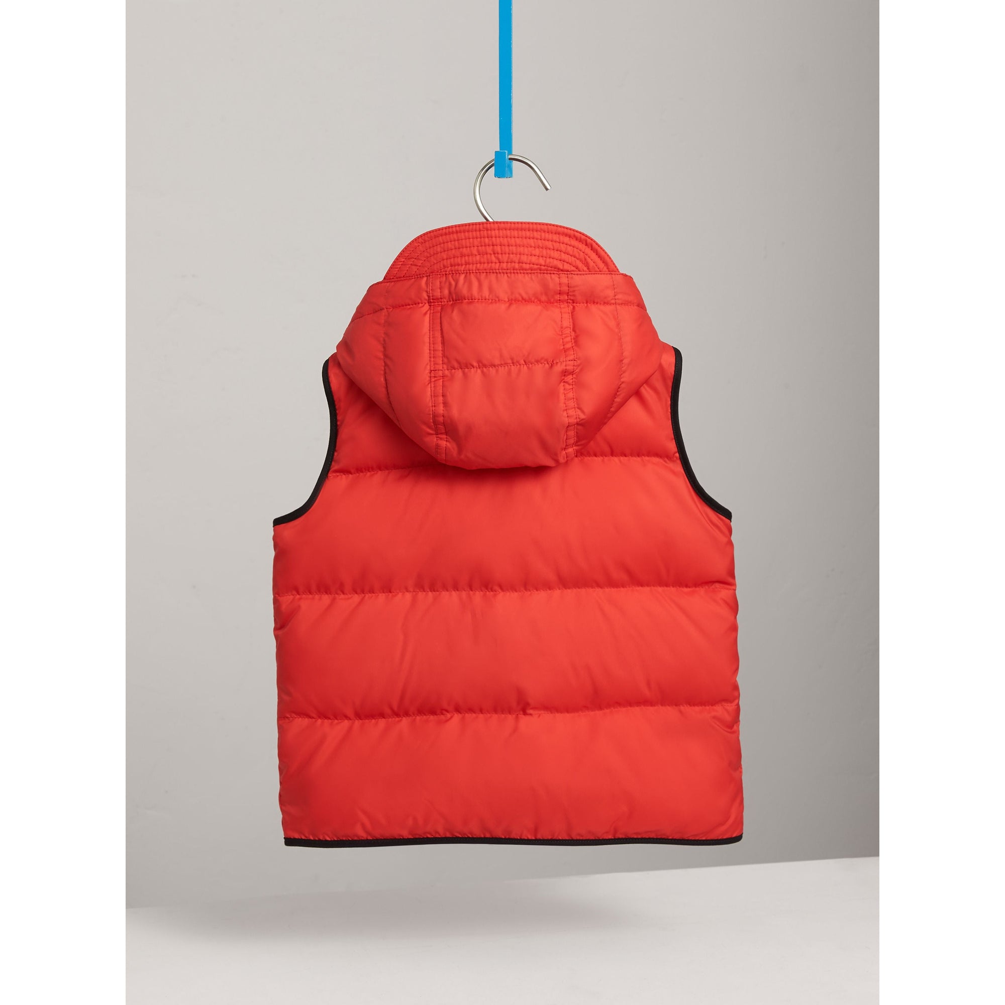 Veste sans manches rembourrée à capuche - Bright Orange Red