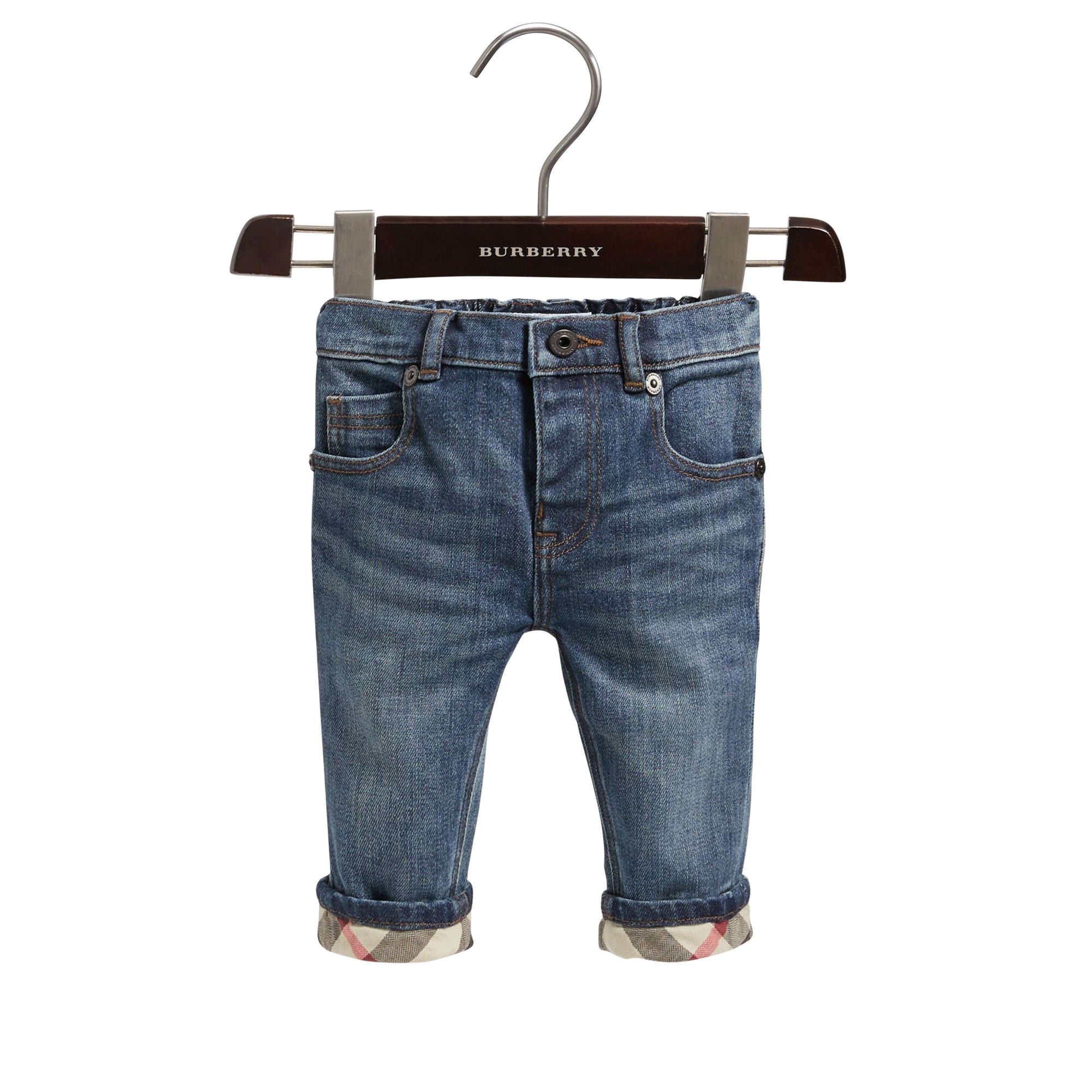 Jean de coupe décontractée en denim indigo - Mid Indigo
