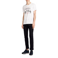 T-shirt en coton à imprimé Panorama londonien - White