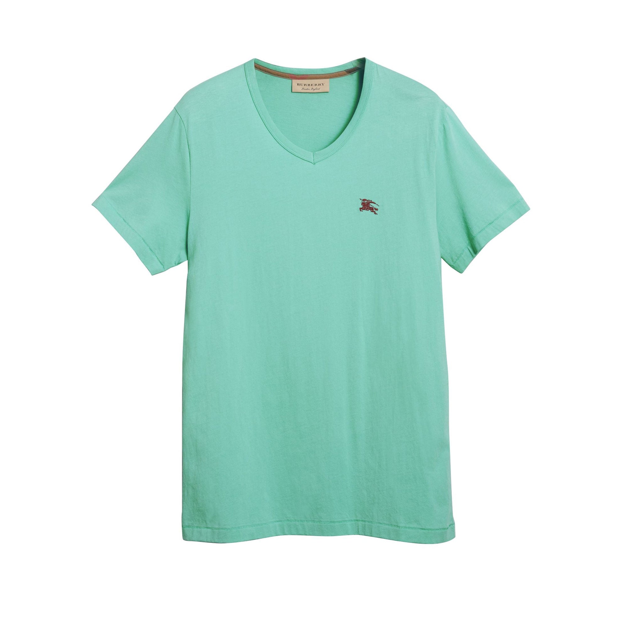 T-shirt en jersey de coton - Turquoise