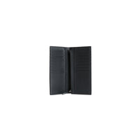 Portefeuille continental à motif Haymarket check avec cuir - Black