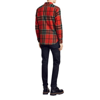 Chemise en flanelle de coton à motif check - Bright Red