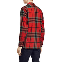 Chemise en flanelle de coton à motif check - Bright Red
