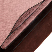 Petit sac Messenger en cuir estampé - Pale Ash Rose