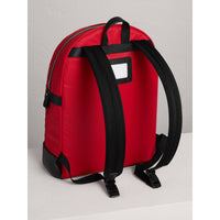 Sac à dos en nylon avec appliqués - Military Red