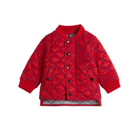 Veste matelassée avec surpiqûres - Bright Orange Red
