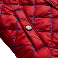 Veste matelassée avec surpiqûres - Bright Orange Red