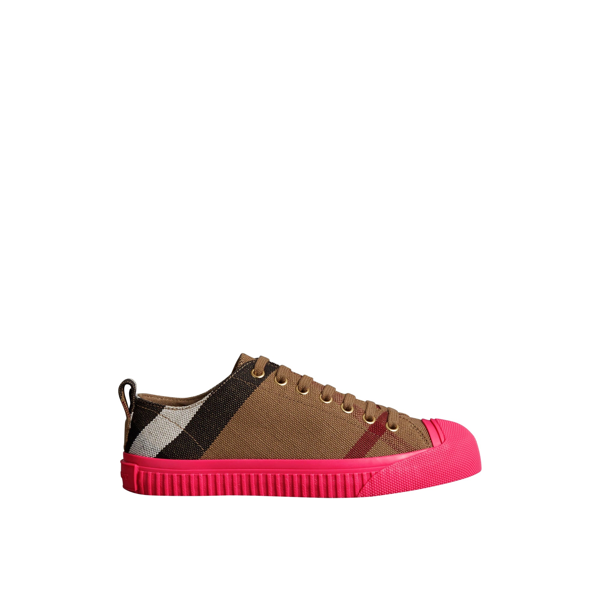 Sneakers en cuir et tissu Canvas check - Classic Check