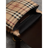 Sac à bandoulière The Bridle à motif Haymarket check - Dark Clove Brown