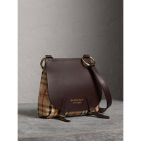 Sac à bandoulière The Bridle à motif Haymarket check - Dark Clove Brown