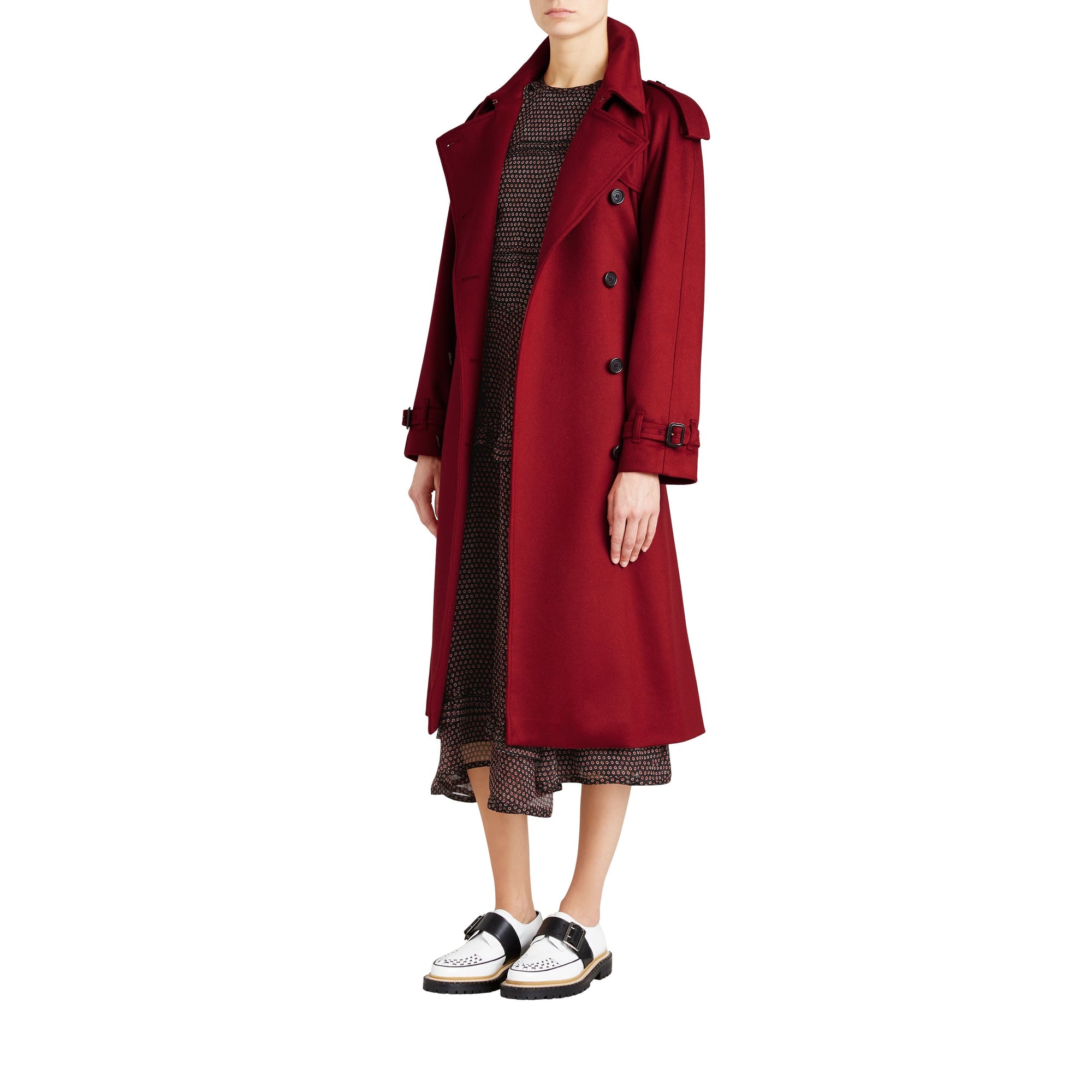 Trench en cachemire - Parade Red