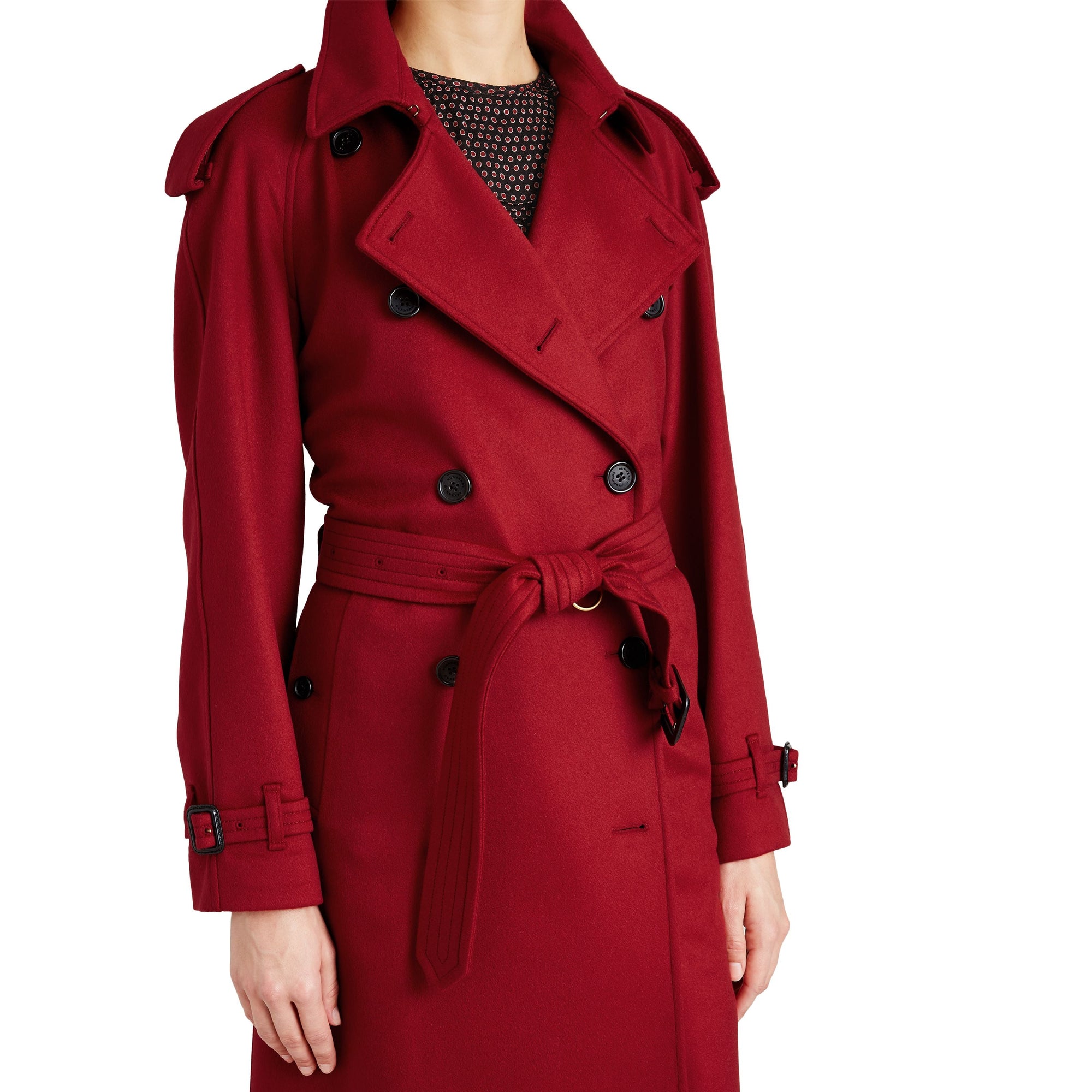 Trench en cachemire - Parade Red