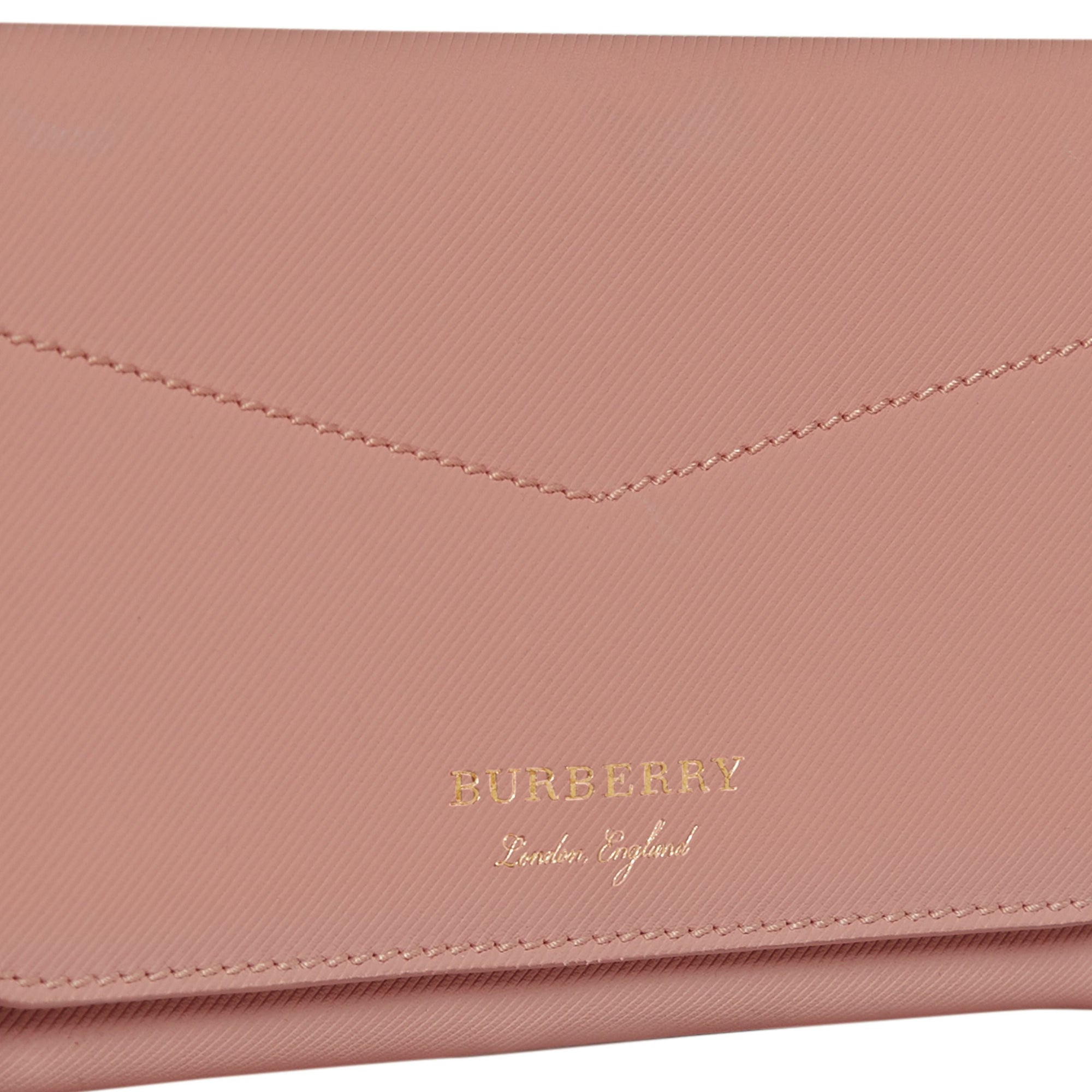 Portefeuille à rabat en cuir trench - Ash Rose