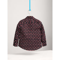 Chemise en coton avec imprimé à pois - Parade Red